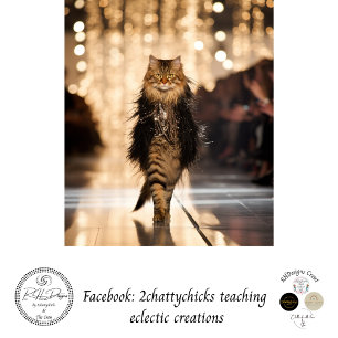 Dekoupage Elaborate Cat Waldown Runway Seidenpapier