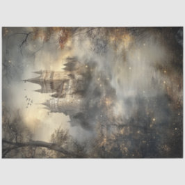 Dekoupage Enchanted Forest Castle Rumänien Seidenpapier