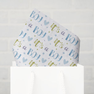 Dekoupage Es ist eine Baby-Dusche Seidenpapier
