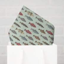 Dekoupage Fish Fish Green Geburtstagspartei