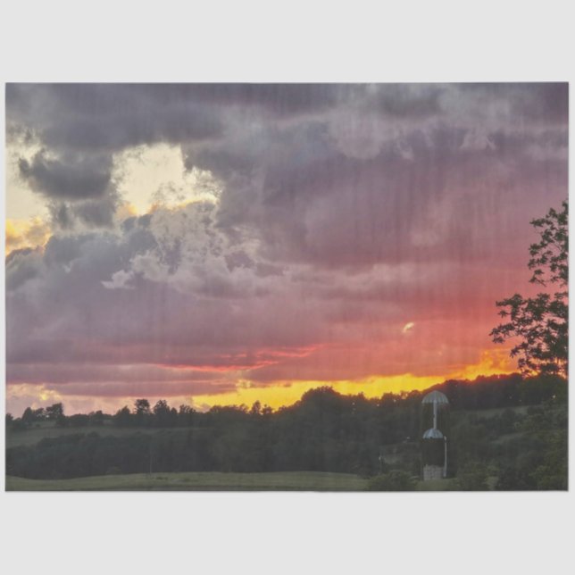 Dekoupage Fotografie hört auf dem Himmel für Judi Seidenpapier (Vorderseite)