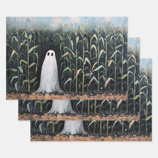 Dekoupage für das Feld Whimsical Ghost Geschenkpapier Set (Set)