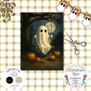 Dekoupage Ghoful Magic Swinging in Moon Seidenpapier