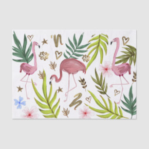 Dekoupage Girly Glitter Boho Flamingo Seidenpapier