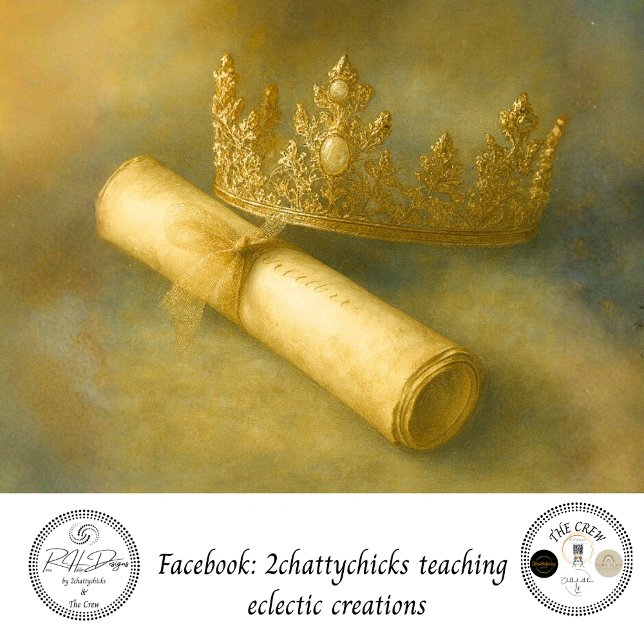 Dekoupage Goldene Krone Pergamentrolle Seidenpapier (Von Creator hochgeladen)
