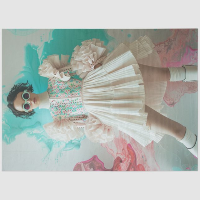 Dekoupage High Fashion Design Seidenpapier (Vorderseite)