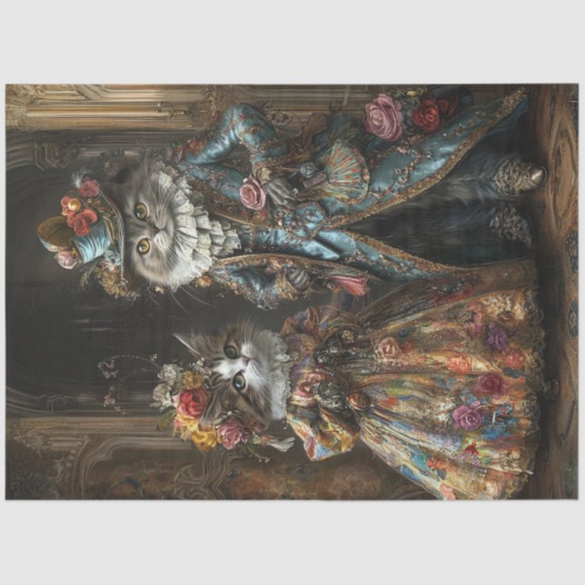 Dekoupage Historisches Laboratorien verkleidete Ka Seidenpapier (Vorderseite)