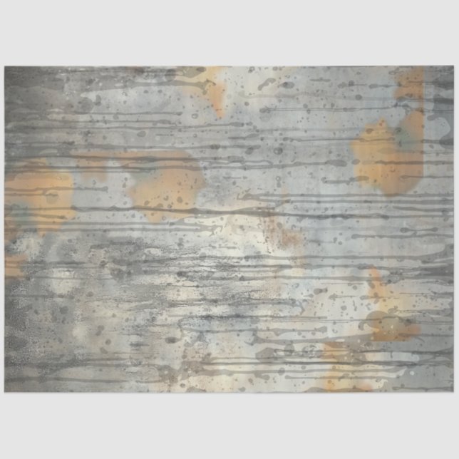 Dekoupage Imitats beenden Moody Grays Rust Earth T Seidenpapier (Vorderseite)