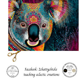 Dekoupage Koala Aboriginal-Kunst Seidenpapier