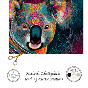 Dekoupage Koala Aboriginal-Kunst Seidenpapier