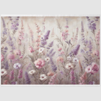 Dekoupage Lavendel Wildblume Tissue Paper Seidenpapier