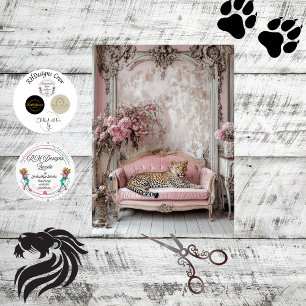 Dekoupage Lavish Leopard Romantischer Whimsiksaal Seidenpapier
