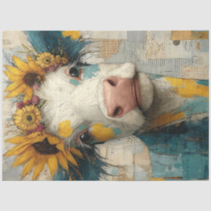 Dekoupage Mixed Media Whimsical Patchwork Highland Seidenpapier