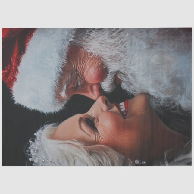 Dekoupage Mr. & Mrs. Claus Karo zum Karo Seidenpapier (Vorderseite)