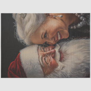 Dekoupage Mr. & Mrs. Claus Portrait Seidenpapier