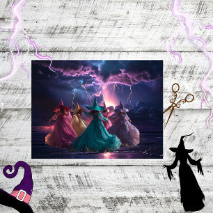 Dekoupage Mystical Hexen Lighting Storm Seidenpapier