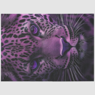 Dekoupage Mystical Leopard Lila- & Black Spots Seidenpapier