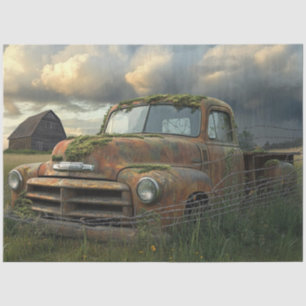 Dekoupage Nostalgic Rustalgic Farm Truck Field Set Seidenpapier