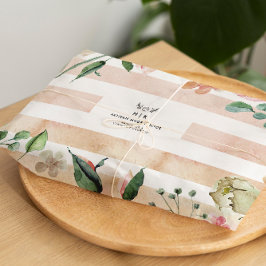 Dekoupage Ökologisch Handmade Branding Logo Seidenpapier