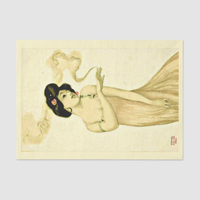 Dekoupage Paper 10"x15" - Raphael Kirchner 25 Seidenpapier (Vorderseite)