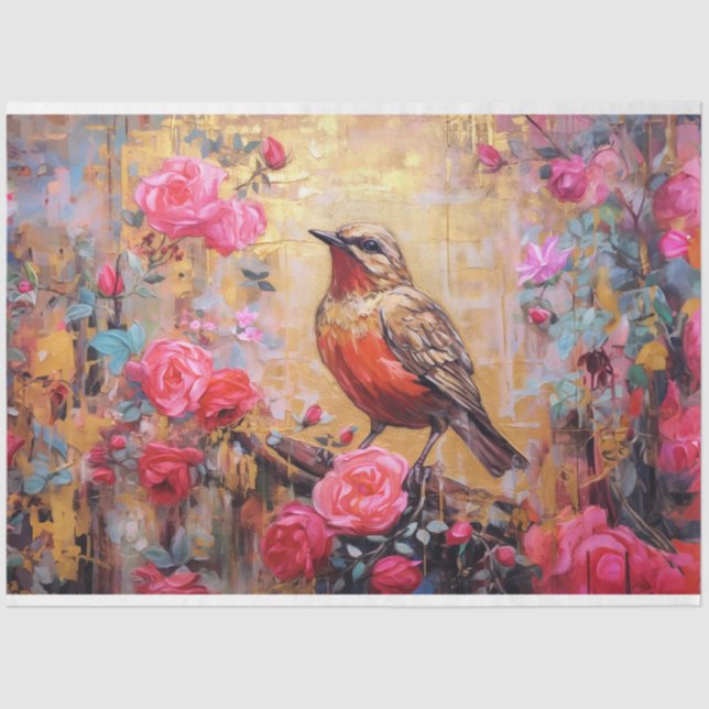 Dekoupage Paper - Botanische Komplexität 2 Seidenpapier (Vorderseite)