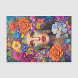 Dekoupage Paper - Fett Modernes Blumendesign Seidenpapier