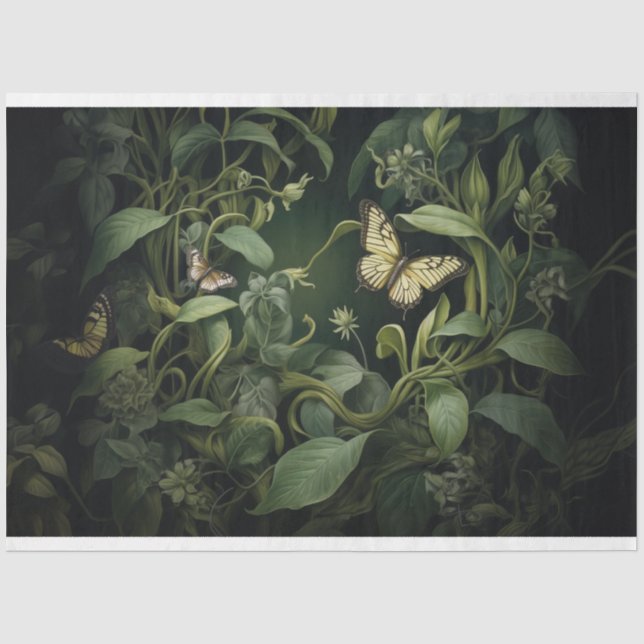 Dekoupage Paper - Verdant Vines Seidenpapier (Vorderseite)