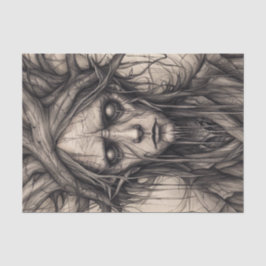 Dekoupage Paper von Wald-Mensch-Wäldern Seidenpapier