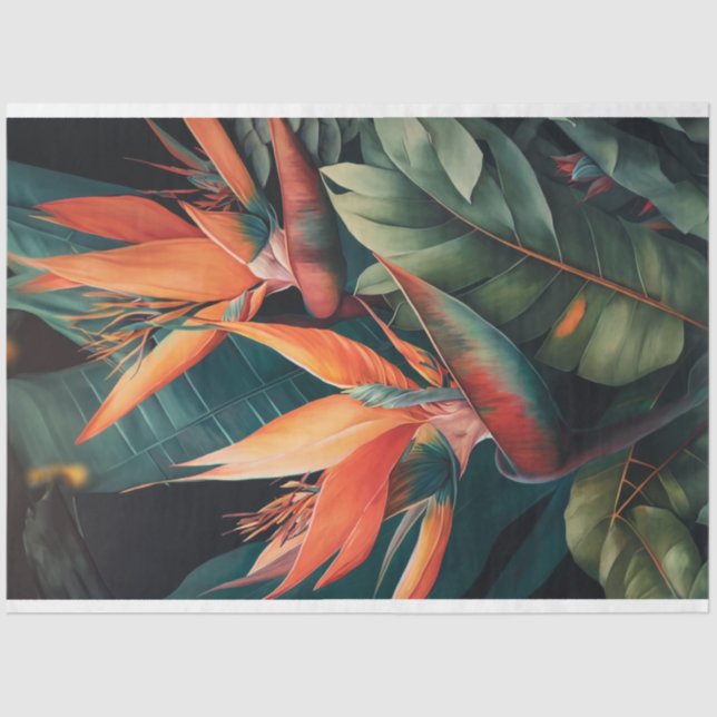 Dekoupage Paper, Wrapping, - Blühender Splendor 3 Seidenpapier (Vorderseite)