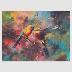 Dekoupage Paper, Wrapping - Feathered Melodies 1 Seidenpapier