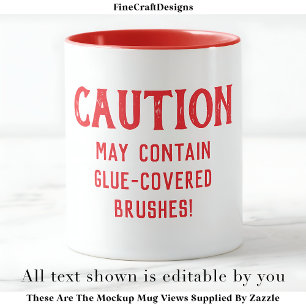 Dekoupage-Pinsel Zitat Custom RW04 Lustiges Kunsth Tasse