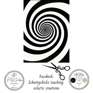 Dekoupage Schwarz-Weiß-Spiraldesign Seidenpapier