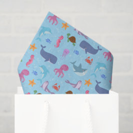 Dekoupage Sea Animals Geburtstagsparty Seidenpapier