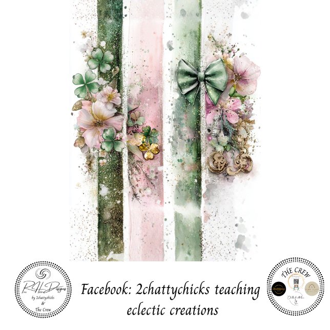 Dekoupage St. Patrick's Day Pastell-Panels  Seidenpapier (Von Creator hochgeladen)
