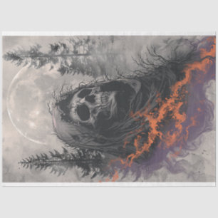 Dekoupage Supernatural Hooded Skull Theme Seidenpapier