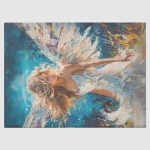 Dekoupage Textured Oil Based Angel Malerei Seidenpapier