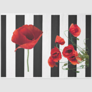 Dekoupage Tissue Paper der Red Poppy-Blume Seidenpapier