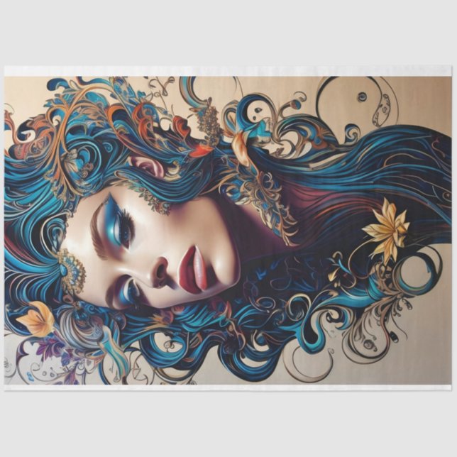 Dekoupage Tissue Paper für künstlerische Ausdrücke Seidenpapier (Vorderseite)