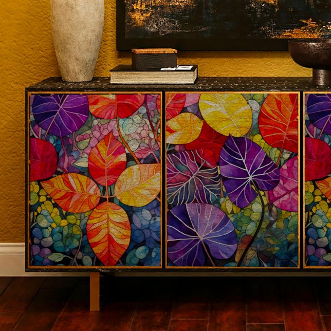 Dekoupage Tissue Paper mit mehrfarbigen Blätter Seidenpapier (Von Creator hochgeladen)