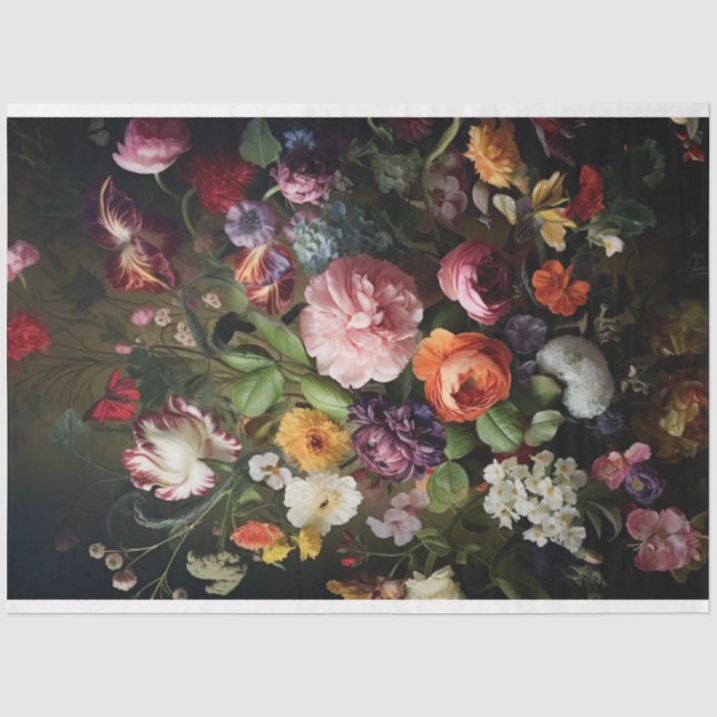 Dekoupage Tissue Paper - Petal Kaskade Seidenpapier (Vorderseite)