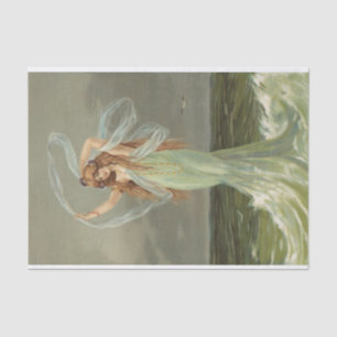 Dekoupage Tissue Paper Vintag Mermaid Sea Nymph Seidenpapier