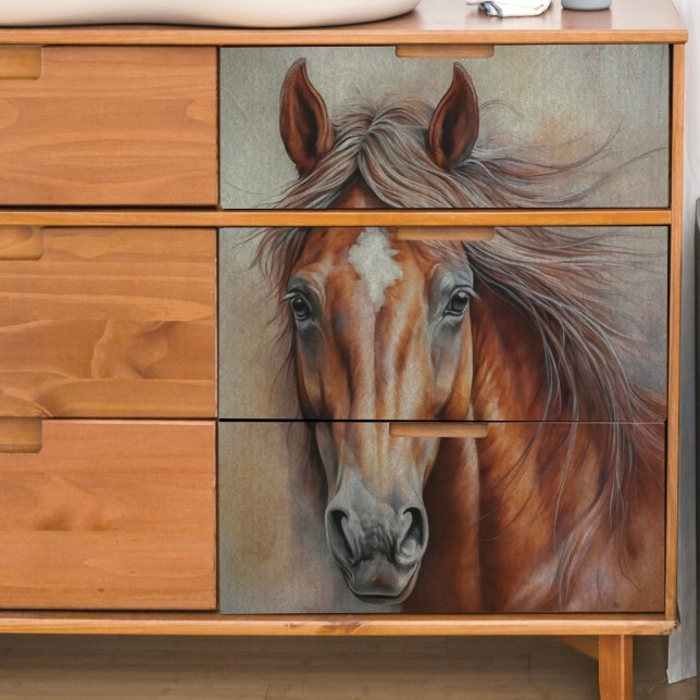 Dekoupage Tissue Paper von Brown Wild Horse Closeu Seidenpapier (Von Creator hochgeladen)