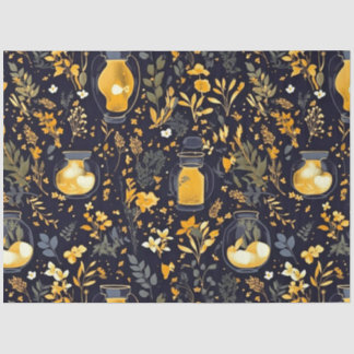 Dekoupage Tissue Paper Whimsical Pflanze Lanterns Seidenpapier