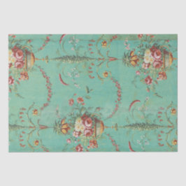 DEKOUPAGE TISSUPAPIER : VINTAGES BLUMENWALLPAPIER SEIDENPAPIER