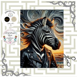 Dekoupage Urban Zebra Rebel Art Seidenpapier