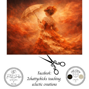 Dekoupage Victorian Lady Dreamscape Sonnenschirm K Seidenpapier