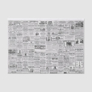 Dekoupage Vintager Zeitungskatalog Seidenpapier