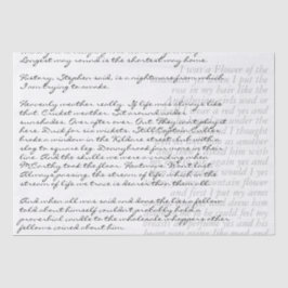 Dekoupage von benutzerdefinierten Texten Schriftbu Seidenpapier