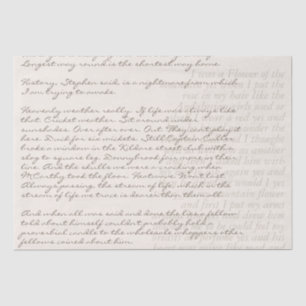 Dekoupage von benutzerdefinierten Texten Schriftbu Seidenpapier