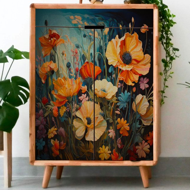 Dekoupage von RiesenWildblumen Seidenpapier (Von Creator hochgeladen)